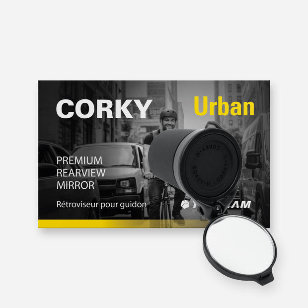 CORKY URBAN | Flat Bar Rearview Mirror